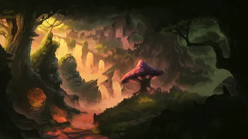 broken-bridge-in-fantasy-woods