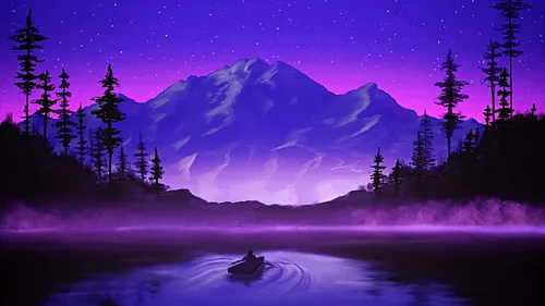 nightly-boat-ride-on-mountain-lake
