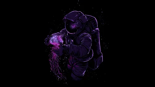 astronaut-holding-space-jellyfish-purple