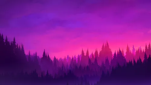 minimalist-purple-woods